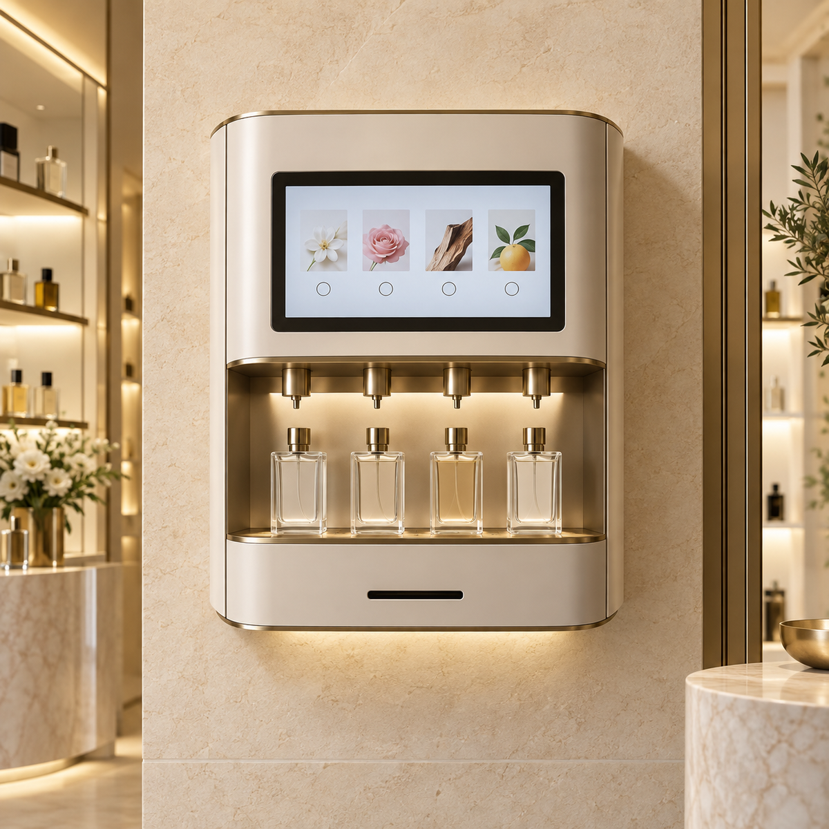 Distributeur de parfum et échantillonnage Vendigora
