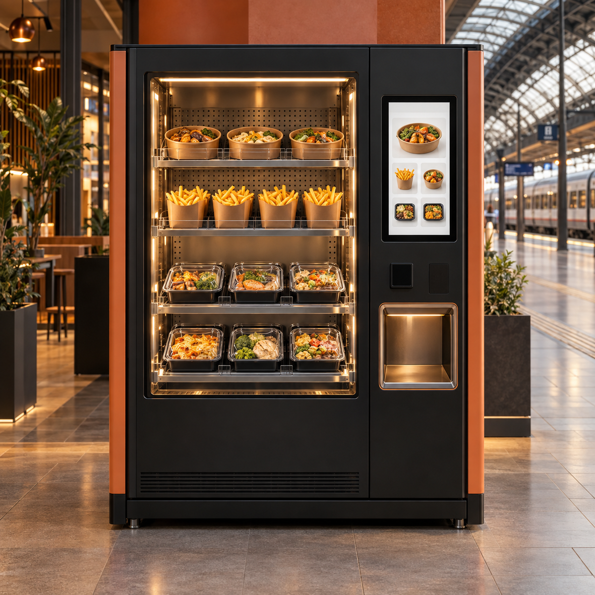Distributeur de restauration et repas chauds Vendigora
