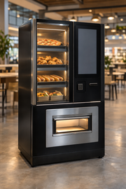 Visuel illustratif d’un distributeur de repas chauds et hot-dogs