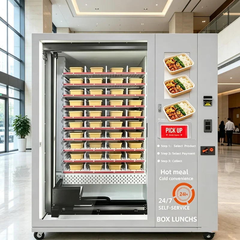 Distributeur de repas chauds & hot-dogs — vue fournisseur 01