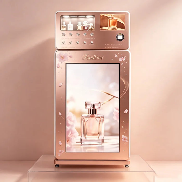 Distributeur de parfum avec écran et support — vue fournisseur 01